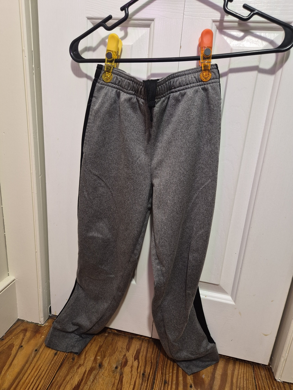 Kids Gray Active Jogger Pants - Elastic Waist